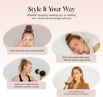 Kitsch Ultra-Petite Satin Scrunchies for Women - No Crease, Frizz-Free Sleep | Softer Than Silk Scrunchies Gentle On Hair Scrunchies for All Hair Types | Stylish Hair Accessories - Eucalyptus, 6pcs - Image 2