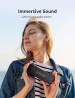 Anker Soundcore 2 Portable Bluetooth Speaker with 12W Stereo Sound, BassUp, IPX7 Waterproof, 24-Hour Playtime, Wireless Stereo Pairing, Speaker for Home,... - Image 2