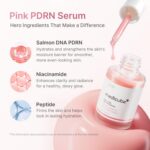 medicube Salmon DNA PDRN Pink Peptide Serum, Pink glow serum, Peptide, Niacinamide, Hydrating & Moisturising & Firming, Uneven Skin Tone, Korean Skincare | 1.01 fl.oz. (1.01 fl.oz., Salmon DNA PDRN) - Image 3
