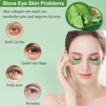 60 Pairs Aloe Vera Under Eye Patches, Collagen Eye Mask for Dark Circles, Puffiness, Wrinkles & Fine Lines, Hydrating & Soothing Anti-Aging Skincare... - Image 4