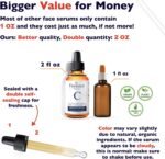 Big 2.11oz. Organic Vitamin C Serum for Face. Anti-Dark Spots, Wrinkles Skin Repair Serum with Hyaluronic Acid, Vitamin C & Niacinamide. All-in-One Brightening, Anti Aging Facial & Eye Area Skincare - Image 3