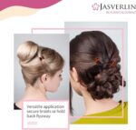 JASVERLIN Small Hair Claw Clips, Fine Thin Short Hair Accessories for Women Girls, Mini Tiny Claw Clip Cute Super Grip Plastic Jaw 50 Pcs (Dark Brown) - Image 4
