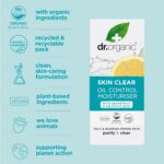 Dr Organic Skin Clear Moisturiser, Oil Control, For Acne & Clear Skin, Salicylic Acid, Oily, Problem Skin, Natural, Vegan, Cruelty-Free, Paraben & SLS-Free, Recycled & Recyclable, Organic, 50ml - Image 10