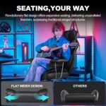 GTPLAYER Gaming Chair, Executive Office Desk Chair with Footrest Ergonomic Heavy Duty High Back Lumbar Support Home Recliner Swivel Computer Chairs, Black - Image 3