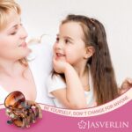 JASVERLIN Small Hair Claw Clips, Fine Thin Short Hair Accessories for Women Girls, Mini Tiny Claw Clip Cute Super Grip Plastic Jaw 50 Pcs (Dark Brown) - Image 5