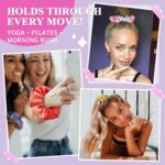 Kavya Scrunchies for Girls, Velvet Scrunchy Rainbow Hair Bands Soft Premium Hair Bobbles for Women Elastic Ponytail Holders Tie Dye Hair Accessories for... - Image 7