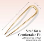 Kitsch French Hair Pins for Women – Elegant & Durable Metal Hair Fork for Updos, Chignon, Bun & Twist Hairstyles, Secure Hold All Day, Comfortable... - Image 5