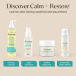 AVEENO Face CALM+RESTORE Oat Rich Balm (1x 50ml), 24-Hour Hydration Face Moisturiser with Triple Oat Complex, Face Care Soothes and Hydrates Irritated, Very Dry, and Sensitive Skin - Image 5