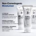 ANUA 3 Ceramide Panthenol Moisture Barrier Cream, Hydrating Face Moisturizer for Normal Skin, Panthenol, Ceramide, Centella for Skin Barrier Non Comedogenic, Korean Skincare, 100ml/3.38fl. oz.
