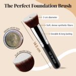 Flat Top Kabuki Brush By Keshima - Premium Foundation Brush, Buffing Brush, Blending Brush, Face Brush - Image 3