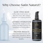 Satin Naturel High-Dose Hyaluronic Serum 50 ml – Organic Hyaluronic Acid Facial Serum – Anti-Aging Moisturizing Serum – Vegan – 24h Hydration – Facial Care... - Image 11