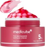 medicube TXA+Niacinamide Capsule Cream | Dual Radiance Moisturiser, Ideal for Use After Spot Care | For Uneven Skin Tone, Texture & Hydration | 99% Pure Tranexamic Acid | Korean Skincare | 1.94oz