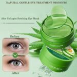 60 Pairs Aloe Vera Under Eye Patches, Collagen Eye Mask for Dark Circles, Puffiness, Wrinkles & Fine Lines, Hydrating & Soothing Anti-Aging Skincare... - Image 3