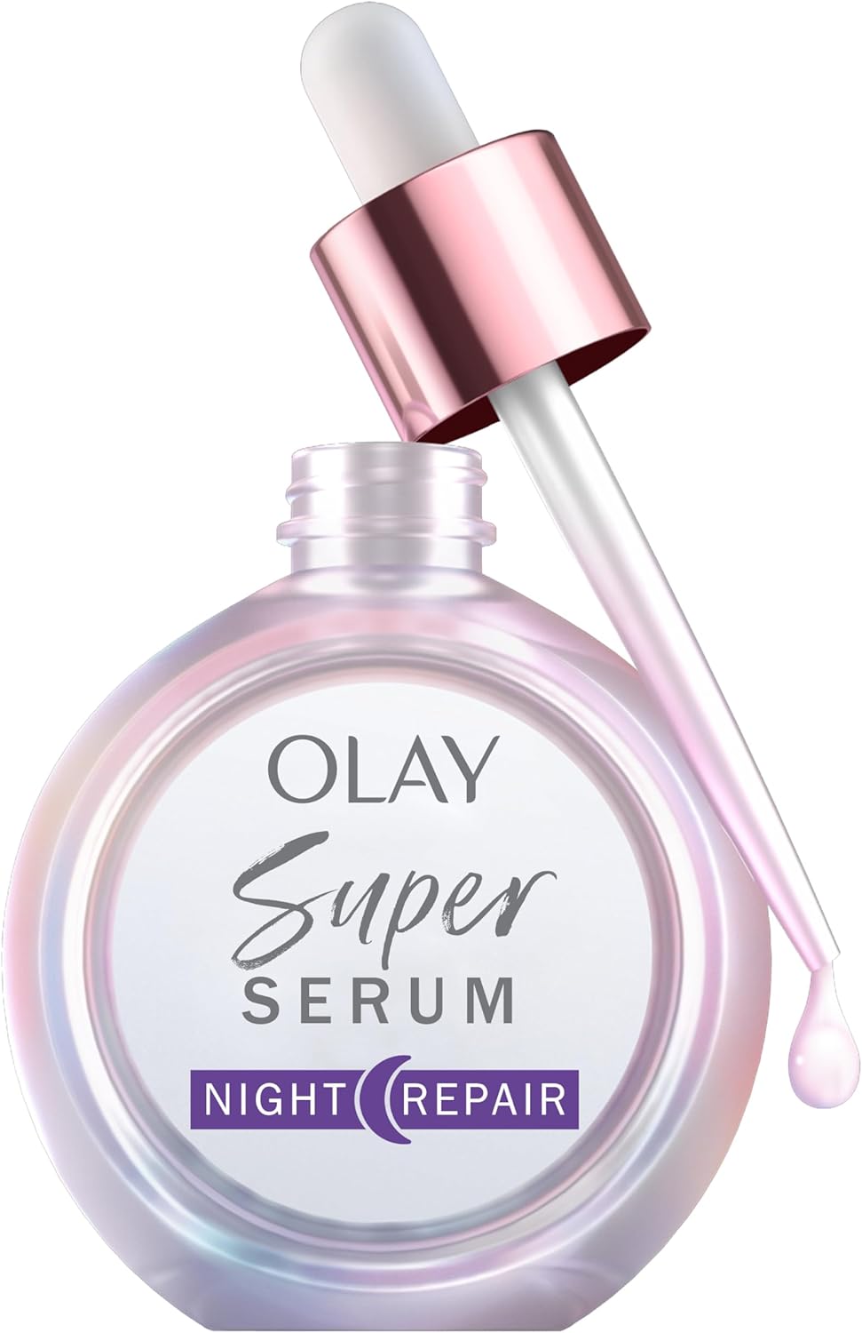 71qdusCPXiL._AC_SL1500_ Olay Super Serum Night Repair, Hydrating Face Serum with Niacinamide, Peptide, Anti-Ageing & Brightening Skincare for a Youthful Glow, 30ml - Image 1