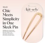 Kitsch French Hair Pins for Women – Elegant & Durable Metal Hair Fork for Updos, Chignon, Bun & Twist Hairstyles, Secure Hold All Day, Comfortable... - Image 2