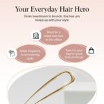 Kitsch French Hair Pins for Women – Elegant & Durable Metal Hair Fork for Updos, Chignon, Bun & Twist Hairstyles, Secure Hold All Day, Comfortable... - Image 6