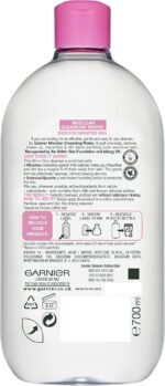 Garnier Micellar Cleansing Water 700ml, Gentle face cleanser & Make up Remover, Suitable For All Skin Types Including Sensitive Skin, Soothing Formula, Dermatologically Tested - Image 6