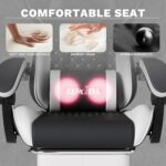 SUKIDA Gaming Chair, Ergonomic Computer Chairs with Footrest, Comfy Office Chair with Headrest, Massage Gaming Chair for Adult, Height Adjustable Pc Chair, 360° Swivel - Image 2