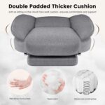 IWMH Executive Office Chair with Footrest, Big and Tall Ergonomic Desk Chair, Heavy Duty Computer Chairs 200KG with Adjustable Headrest, Armrests, Lumbar Support, High Back (Grey) - Image 7