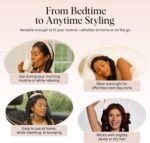 Kitsch Satin Heatless Curlers Set – Heatless Curls Overnight with 34" Hair Curler & 2 Satin Scrunchies – Comfortable Hair Curlers to Sleep In for Frizz-Free, No Heat Damage Styling - Sunset Tie Dye - Image 6