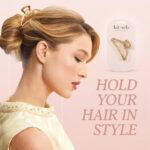 Kitsch Metal Hair Clip for Women - Durable & Elegant Metal Hair Clip, Perfect for Everyday & Special Occasions - Gold, Pack of 1 - Image 4