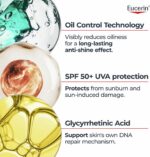 Eucerin Sun Body Oil Control Gel-Cream SPF 50+ 200ml, Ultra-Light Dry Touch Gel Sun Cream for Oily Skin, Fast-Drying Sunscreen with Oil Control Technology, Water-Resistant - Image 2