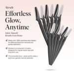 Kitsch Dermaplane Razor for Women Face – Face Razors for Women & Men, Eyebrow Trimmer & Face Shaver – Exfoliating Facial Razor & Skin Care Tool for Smoother Skin - Black, 12 pcs