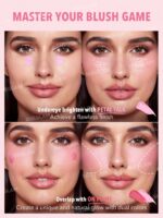 SHEGLAM Color Bloom Liquid Blush-Petal Talk  Liquid Blush Liquid Waterproof Long Lasting High Pigment Non-Fading  Lasting Glow Lightweight Face Makeup Blush Brand Beauty Makeup Face Paint Cosmetic For Women Girls Perfect For Spring Summer Ideal For Y2K Fancy Fashion Suitable For Birthday Mother'S Day Gift Rave Festival Party Ready Best Color - Image 3