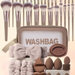 55pcs Makeup Brush Set Includes Eye Shadow, Eyebrow, Foundation, Powder, Blush, Concealer, Highlighter Brushes, Super Soft Synthetic Bristles For Daily Facial Makeup