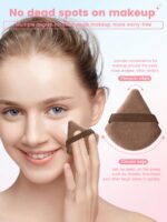 55pcs Makeup Brush Set Includes Eye Shadow, Eyebrow, Foundation, Powder, Blush, Concealer, Highlighter Brushes, Super Soft Synthetic Bristles For Daily Facial Makeup - Image 4