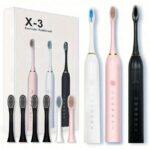 Electric Toothbrush – 6 Cleaning Modes, IPX7 Waterproof And USB Rechargeable | Smart Timer, 300mAH Battery, Gentle Bristles And Multiple Color Options For Whitening Teeth, Healthy Gum And Superior Oral Care With 30-Day Battery Life And Replaceable Brush Heads