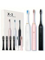 Electric Toothbrush – 6 Cleaning Modes, IPX7 Waterproof And USB Rechargeable | Smart Timer, 300mAH Battery, Gentle Bristles And Multiple Color Options For Whitening Teeth, Healthy Gum And Superior Oral Care With 30-Day Battery Life And Replaceable Brush Heads