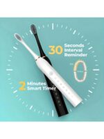 Electric Toothbrush – 6 Cleaning Modes, IPX7 Waterproof And USB Rechargeable | Smart Timer, 300mAH Battery, Gentle Bristles And Multiple Color Options For Whitening Teeth, Healthy Gum And Superior Oral Care With 30-Day Battery Life And Replaceable Brush Heads - Image 5