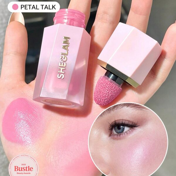 SHEGLAM Color Bloom Liquid Blush-Petal Talk  Liquid Blush Liquid Waterproof Long Lasting High Pigment Non-Fading  Lasting Glow Lightweight Face Makeup Blush Brand Beauty Makeup Face Paint Cosmetic For Women Girls Perfect For Spring Summer Ideal For Y2K Fancy Fashion Suitable For Birthday Mother'S Day Gift Rave Festival Party Ready Best Color