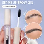 SHEGLAM Set Me Up Brow Gel Long Lasting Waterproof Clear Eyebrow Gel Long Wear Smudge-Proof Moisturizing Eyebrow Makeup Eyebrow Brow Pomade Brand Beauty Makeup Face Paint Cosmetic For Women Girls Perfect For Spring Summer Ideal For Y2K Fancy Fashion Suitable For Birthday Mother'S Day Gift Rave Party Ready Best Color