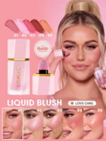 SHEGLAM Color Bloom Liquid Blush Matte Finish-Love Cake Gel Cream Blush Long Lasting Non-Fading Highly Pigmented Lightweight Long Wear Smooth Blusher Pink Brown Blush Brand Beauty Makeup Face Paint Cosmetic For Women Girls Perfect For Spring Summer Ideal For Y2K Fancy Fashion Suitable For Birthday Mother'S Day Gift Rave Party Ready Best Color - Image 10