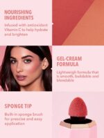 SHEGLAM Color Bloom Liquid Blush Matte Finish-Love Cake Gel Cream Blush Long Lasting Non-Fading Highly Pigmented Lightweight Long Wear Smooth Blusher Pink Brown Blush Brand Beauty Makeup Face Paint Cosmetic For Women Girls Perfect For Spring Summer Ideal For Y2K Fancy Fashion Suitable For Birthday Mother'S Day Gift Rave Party Ready Best Color - Image 6