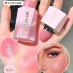 SHEGLAM Color Bloom Liquid Blush Matte Finish-Love Cake Gel Cream Blush Long Lasting Non-Fading Highly Pigmented Lightweight Long Wear Smooth Blusher Pink Brown Blush Brand Beauty Makeup Face Paint Cosmetic For Women Girls Perfect For Spring Summer Ideal For Y2K Fancy Fashion Suitable For Birthday Mother'S Day Gift Rave Party Ready Best Color