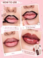 SHEGLAM Fall In Line Peel Off Lip Liner Stain-Pinky Promise Henna Lip Combo Brand Beauty Makeup Face Paint Cosmetic For Women Girls Perfect For Spring Summer Ideal For Y2K Fancy Fashion Suitable For Birthday Mother'S Day Gift Rave Festival Party Ready Best Color - Image 4