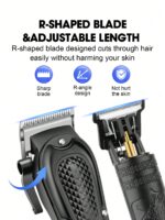 HIENA 2 Pieces Professional Hair Clipper Set, Cordless Hair Trimmer For Men, 5 Models And Styles, T9 Blade For Smooth Shaving, USB Charging Port With LED Indicator, 1500mAh Lithium Battery, Best Companion For Home Haircut - Image 4