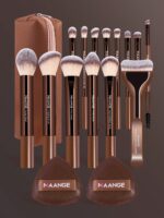MAANGE 5pcs/13pcs/14pcs/17pcs/22pcs/38pcs Makeup Brush Set, Includes 14 Makeup Brushes + 1 Makeup Bag + 2 Makeup Sponges, Contains Foundation Brush, Blush Brush, Powder Brush, Eyeshadow Brush, Lash Brush, Eyebrow Brush, Lip Brush, Highlighter Brush, Concealer Brush. Makeup Brush Set, Travel Makeup Brush Set, Gift For Women And Girls.,Giveaways,Professional Makeup Brushes,Complete Makeup Set
