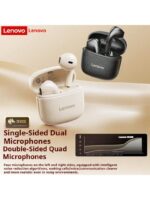 Lenovo EA166 Bluetooth 5.4 Earphones: High-Quality Sound, Smart Super-Clear Call Noise Cancellation, IPX5 Waterproof And Sweat-Proof Rating, Ultra-Low Latency. - Image 3