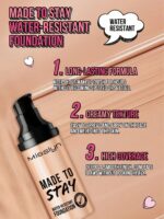 Misslyn This Waterproof Foundation Is Long-Lasting And Transfer-Resistant, Providing Even Coverage, Waterproof And Smudge-Proof, With A Smooth Texture, Strong Concealing Power, And Nourishing For The Skin. It Is A Brand Beauty Product And A Facial Makeup Product Suitable For Women And Girls. It Is An Ideal Choice For The Winter Season And A Perfect Interpretation Of The Y2K Style, Fashionable And Versatile, Suitable For Birthdays, Valentine's Day, Parties, New Year's And Other Occasions. The Colors Are Versatile, Pure And Cruelty-Free. - Image 8