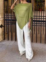 Fashionable & Elegant Loose Knitted Shawl Cardigan, Lightweight & Breathable, Oversized Design, Suitable For Women, Spring/Summer Casual Wear, Leisure Travel, Beach, Versatile - Image 6