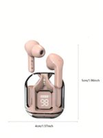 New Transparent Touchscreen Low Latency TWS Wireless Earbuds, Type-C Charging, Bluetooth 5.3 Semi-In-Ear Wireless Sports Earphones With Super Long Battery Life - Image 9