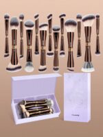 MAANGE 5pcs/13pcs/14pcs/17pcs/22pcs/38pcs Makeup Brush Set, Includes 14 Makeup Brushes + 1 Makeup Bag + 2 Makeup Sponges, Contains Foundation Brush, Blush Brush, Powder Brush, Eyeshadow Brush, Lash Brush, Eyebrow Brush, Lip Brush, Highlighter Brush, Concealer Brush. Makeup Brush Set, Travel Makeup Brush Set, Gift For Women And Girls.,Giveaways,Professional Makeup Brushes,Complete Makeup Set - Image 4