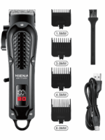 HIENA 2 Pieces Professional Hair Clipper Set, Cordless Hair Trimmer For Men, 5 Models And Styles, T9 Blade For Smooth Shaving, USB Charging Port With LED Indicator, 1500mAh Lithium Battery, Best Companion For Home Haircut - Image 2
