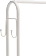 Amazon Basics Wardrobe with Two Bottom Shelves, White, 75 x 36.5 x 150 cm (L x W x H) - Image 4