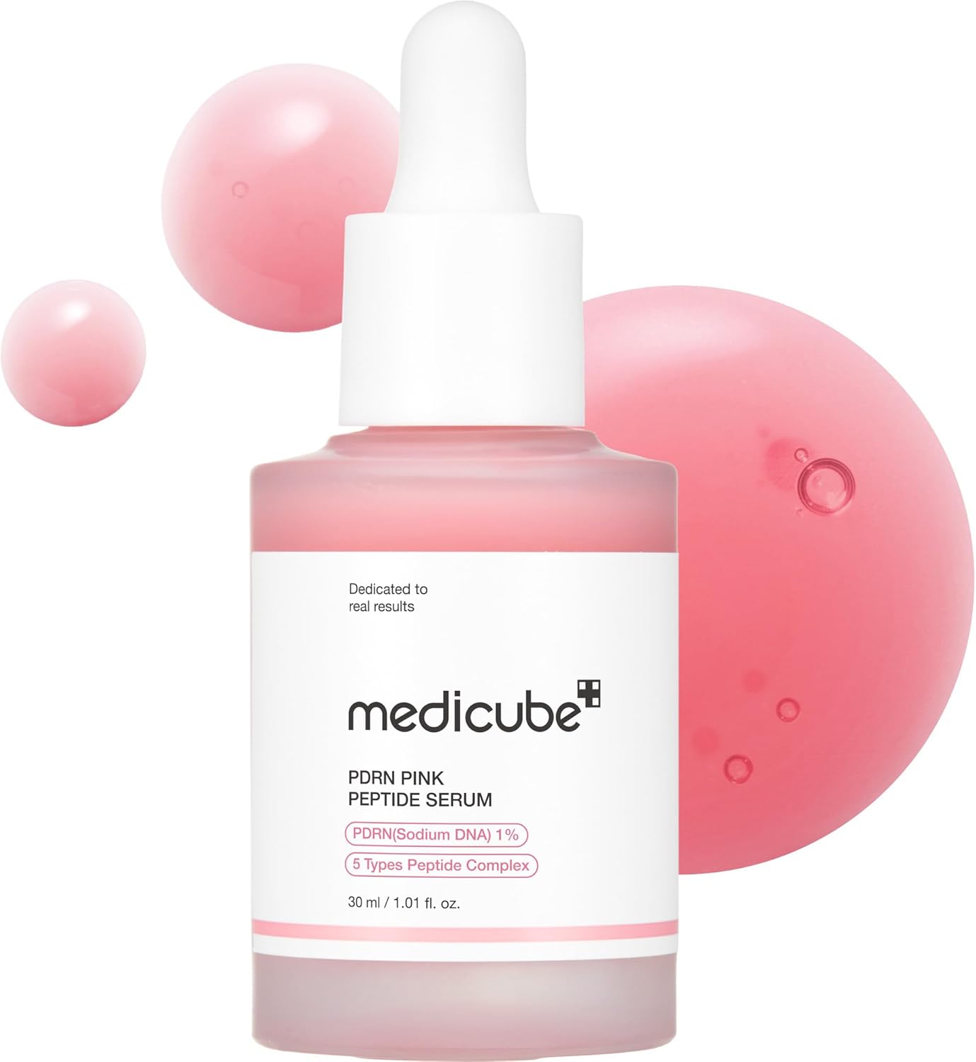 615DOoCI6xL._AC_SL1500_ medicube Salmon DNA PDRN Pink Peptide Serum, Pink glow serum, Peptide, Niacinamide, Hydrating & Moisturising & Firming, Uneven Skin Tone, Korean Skincare | 1.01 fl.oz. (1.01 fl.oz., Salmon DNA PDRN) - Image 1