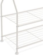 Amazon Basics Wardrobe with Two Bottom Shelves, White, 75 x 36.5 x 150 cm (L x W x H) - Image 5